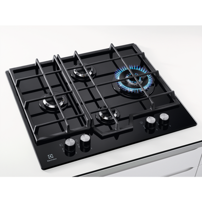 Electrolux stikla gāzes plīts virsma, iebūv., 60cm KGG6456K
