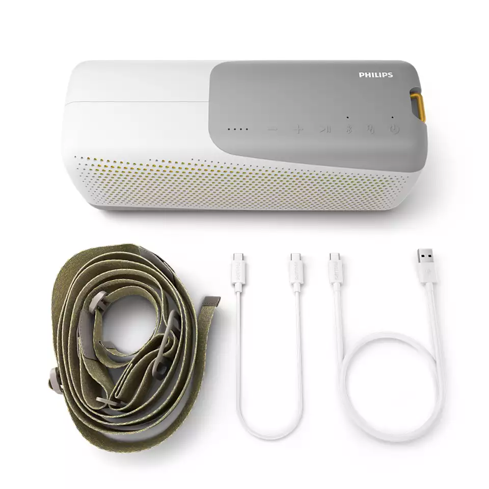 PHILIPS Bluetooth skaļrunis ar iebūvētu  mikrofonu, D71mm,  balts TAS7807W/00