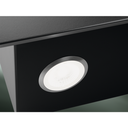 Electrolux skursteņa tipa nosūcējs, 90 cm, melns LFV419K