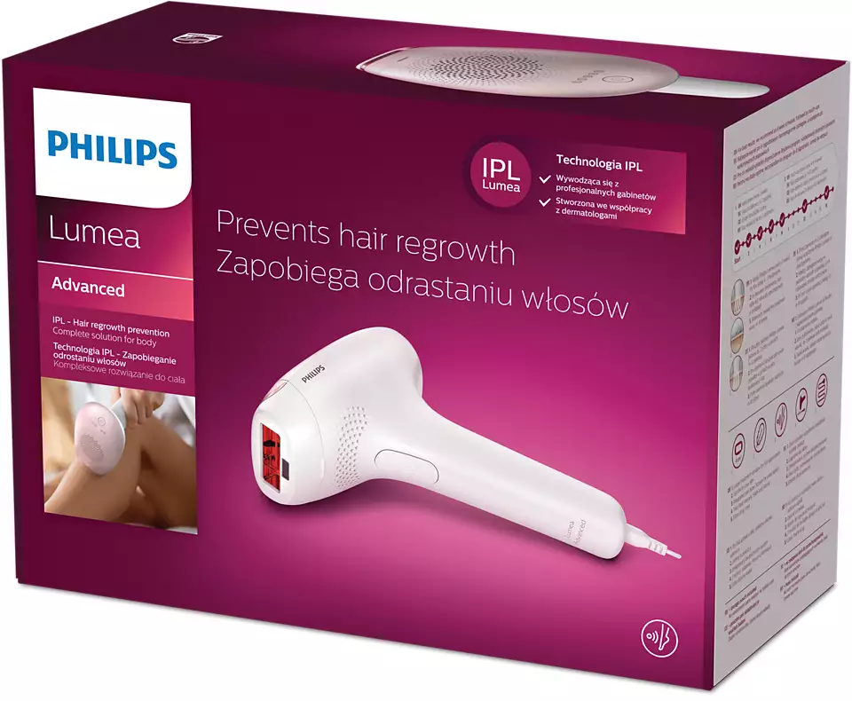 PHILIPS Lumea Advanced IPL foto epilators, balta/rozā SC1994/00