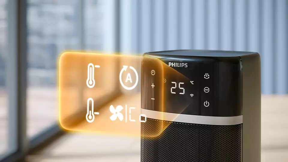 PHILIPS 5000 sērijas Energotaupīgs keramiskais sildītājs CX5120/11