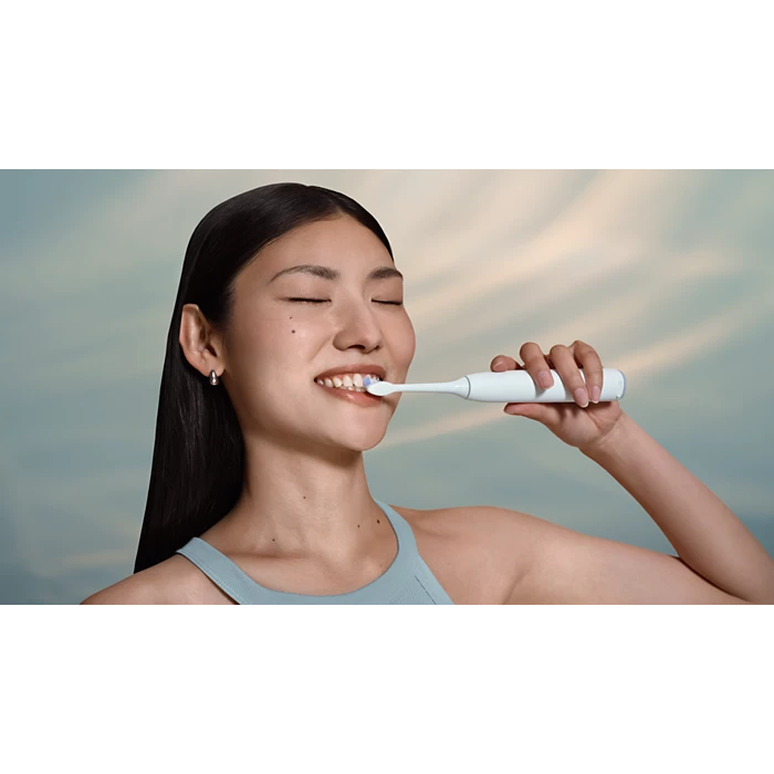 PHILIPS 6100 Sonic elektriskā zobu birste, balta HX7400/01