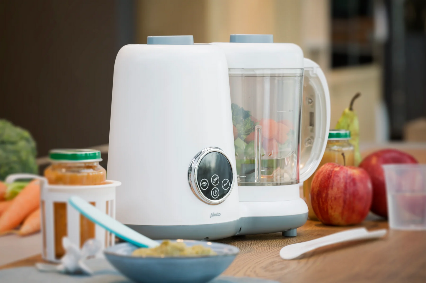 Alecto 5-in-1 daudzfunkcionāla ēdiena gatavošanas ierīce, balta BFP-66