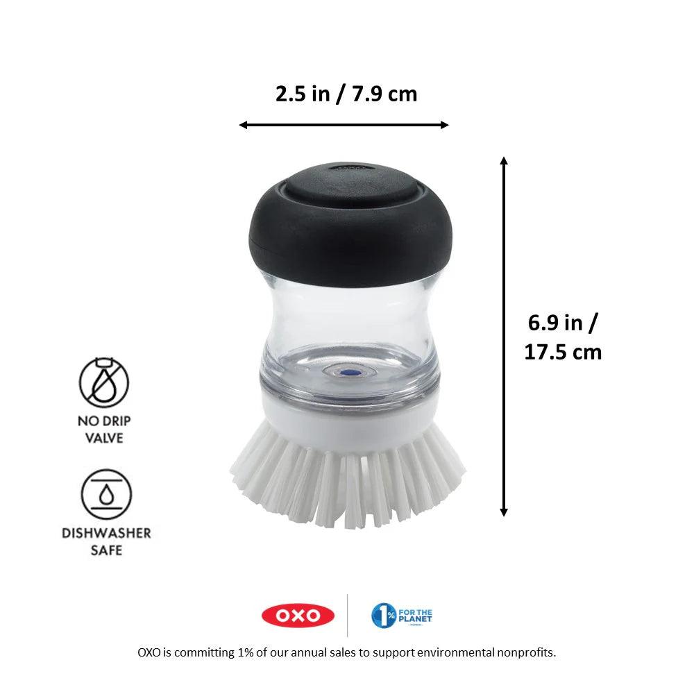 Trauku mazg.līdz.dozators OXO Soap Dispensing Palm Brush 36481 - DomoTehnika