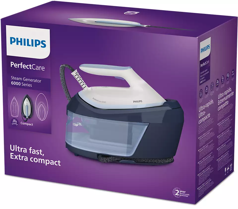 PHILIPS Perfect Care tvaika ģeneratora gludeklis, tumši zils PSG6026/20
