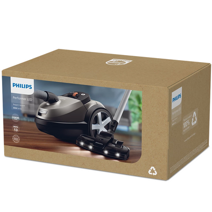 PHILIPS 6000 series putekļsūcējs ar maisu, 900W, balts XD6122/12