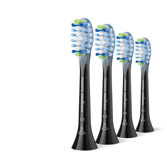 Sonicare C3 Premium Plaque Defence zobu birstes uzgaļi, 4 gab, melns HX9044/88