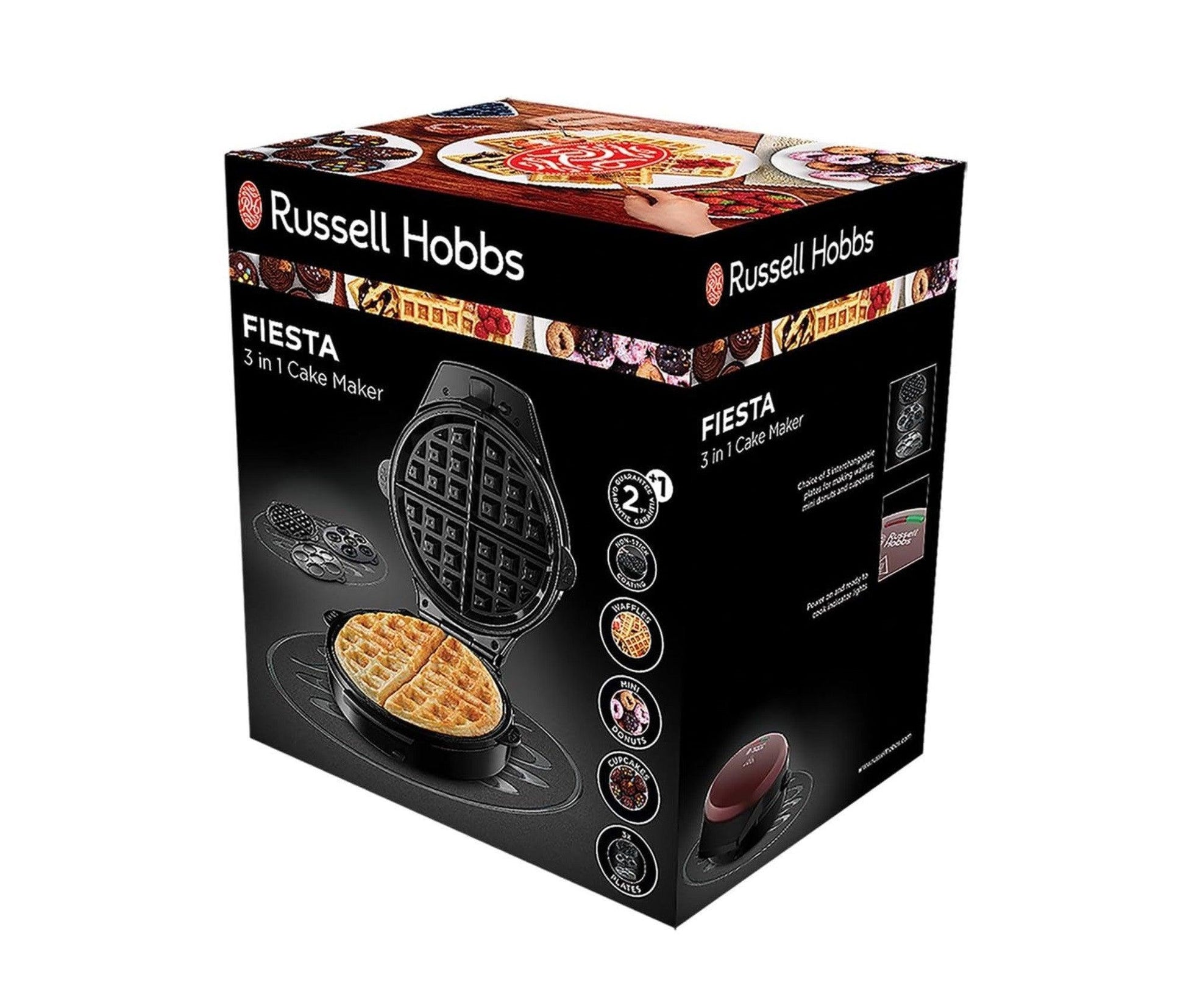 Vafeļu panna RUSSELL HOBBS 24620-56 Fiesta 3 in 1 24620-56 - DomoTehnika