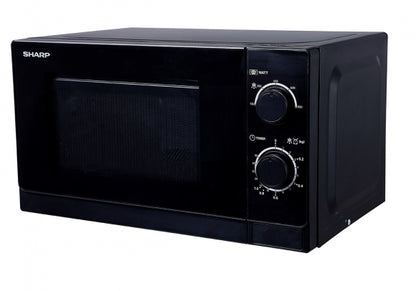 SHARP mikroviļņu krāsns, 20l, 800W melna R200BKW