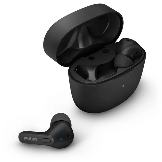 PHILIPS in-ear true bezvadu austiņas ar portatīvo uzlādes ietvaru, melnas TAT2206BK/00