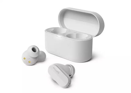 PHILIPS in-ear true bezvadu austiņas ar portatīvo uzlādes ietvaru, baltas TAT3508WT/00