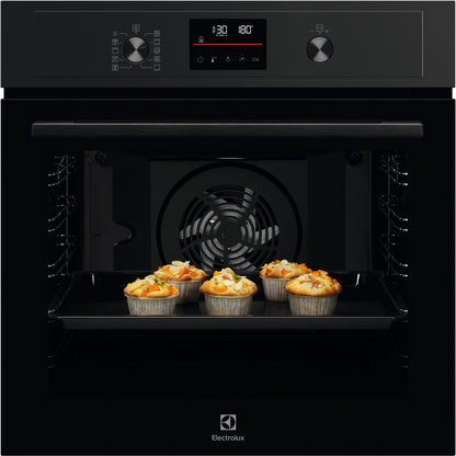 Electrolux 600.sērijas cepeškrāsns (iebūv.), 72l, melna EOD4P57H