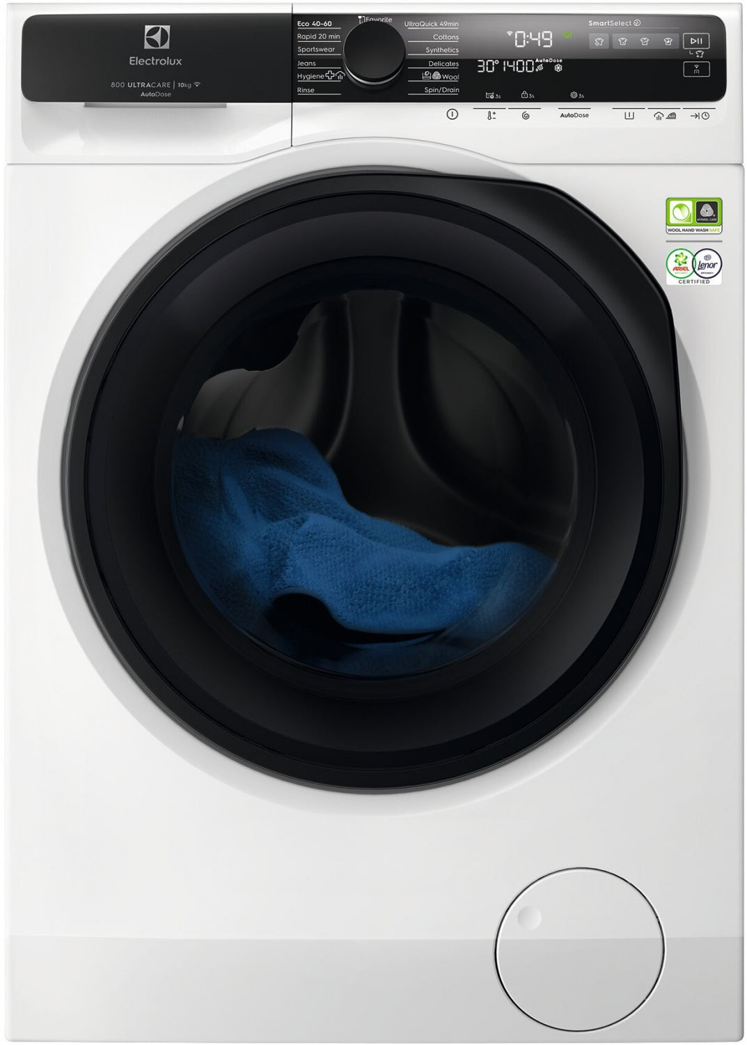 Electrolux UltraCare 800 Autodose veļas mazg.mašīna (front.ielāde), 10kg EW8F5417ACE