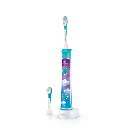 PHILIPS Sonicare zobu birste bērniem 3+ ar bluetooth un 8 maināmiem  dizainiem, zils HX6322/04