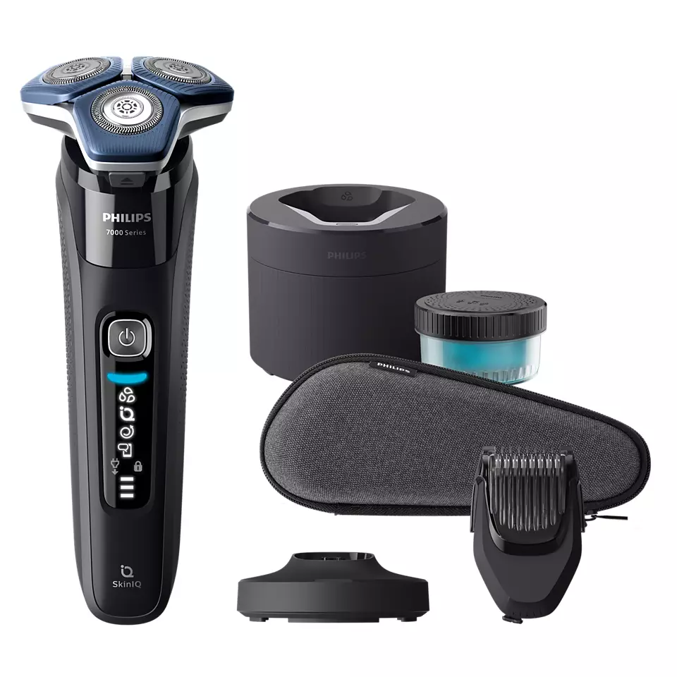 PHILIPS Shaver series 7000, Wet&amp; Dry skuveklis (lādējams), melns S7886/58
