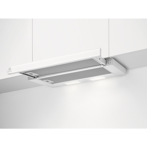 Electrolux izvelkams tvaika nosūcējs, 60 cm, balts LFP326FW