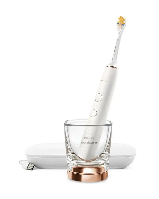 PHILIPS Sonicare zobu birste DiamondClean 9000 ar īpašu lietotni, rozā zelta HX9911/23