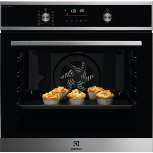 Electrolux Tvaika cepeškrāsns 600. sērija ar SteamBake, iebūv., melna EOD6P66WX