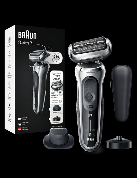 BRAUN Series 7 360 Flex skuveklis  AutoSense, sudraba 71-S4200cs