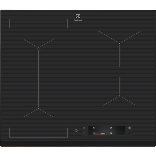Electrolux indukcijas plīts virsma, iebūv., 60 cm ar Hob2Hood, melna EIS6648