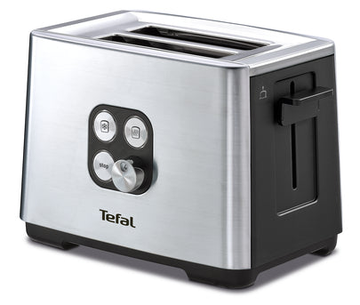 TEFAL tosteris Equinox,  900W, melns / nerūsējošā tērauda TT420D