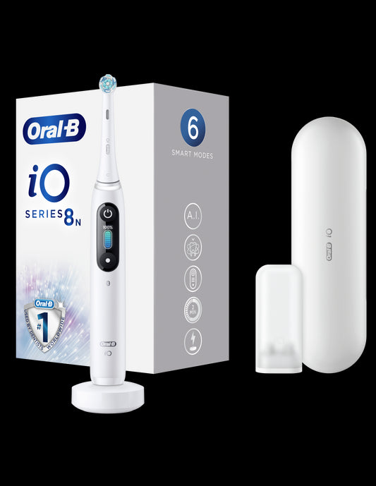 BRAUN Series iO8 el.zobu  birste, White Alabaster iOM8.1A1.1BD