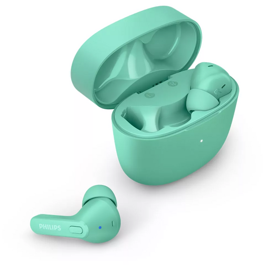 PHILIPS in-ear true bezvadu austiņas ar portatīvo uzlādes ietvaru, zaļas TAT2206GR/00