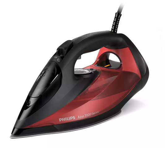 PHILIPS 7000  sērijas Tvaika gludeklis, melna/sarkana DST7022/40