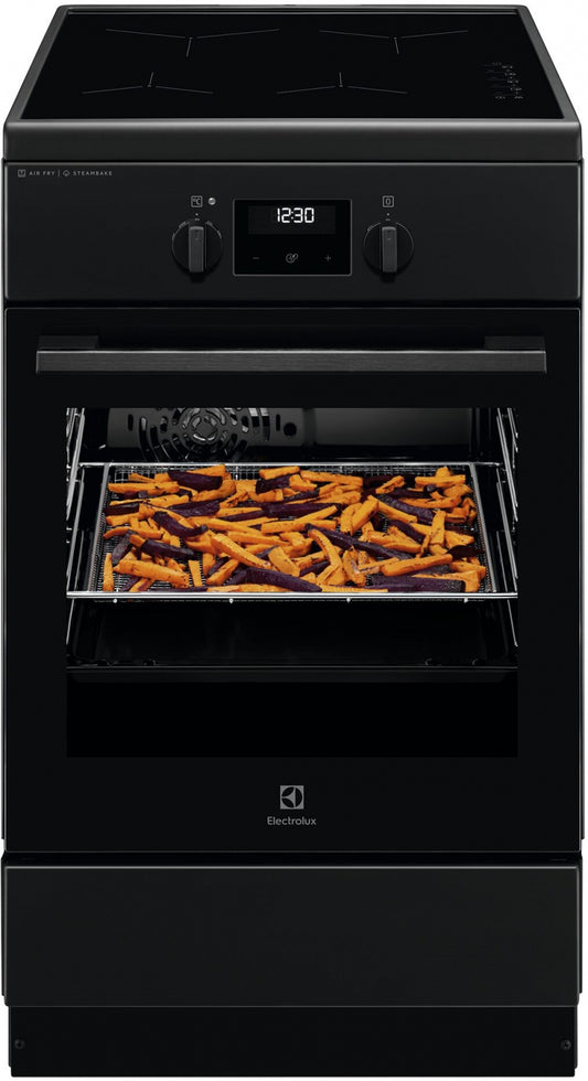 Electrolux elektriskā plīts ar elektrisko cepeškrāsni un indukcijas virsmu, 50cm LKI564266K