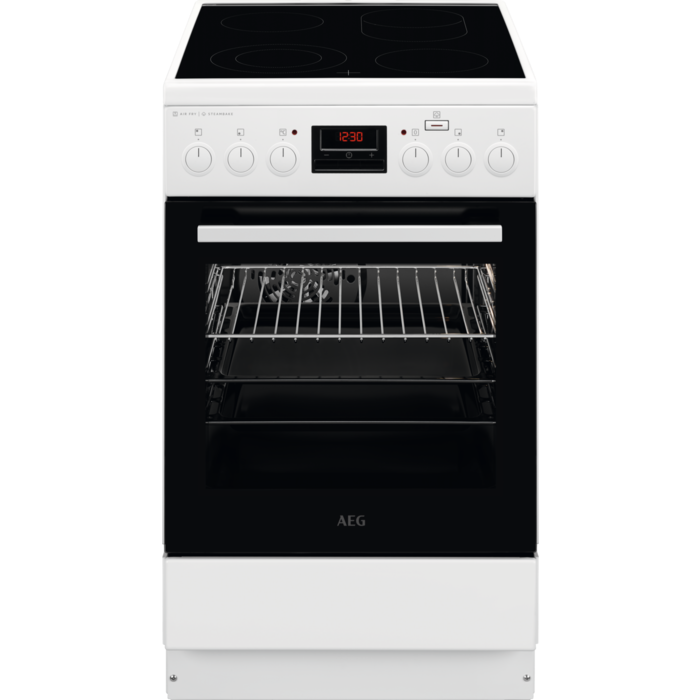 AEG keramiska plīts, balta CCB56481BW