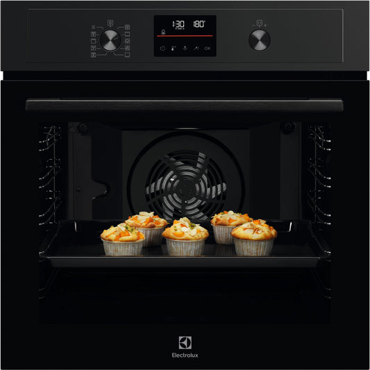 Electrolux 600.sērijas cepeškrāsns (iebūv.), 72l, melna EOD4P57H