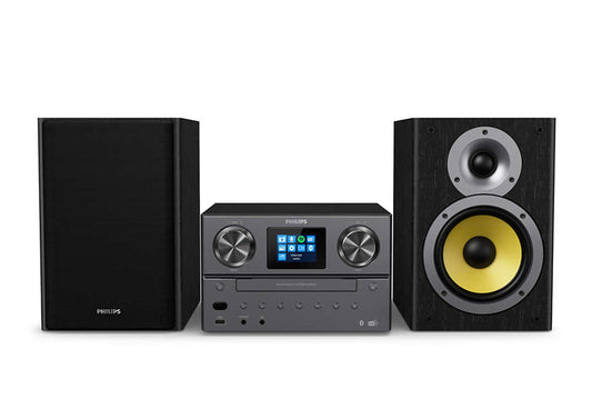 PHILIPS Mikro mūzikas sistēma ar Bluetooth, Interneta radio, DAB+, melns TAM8905/10