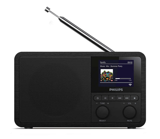 PHILIPS pulkstenis + internet radio, Spotify TAPR802/12