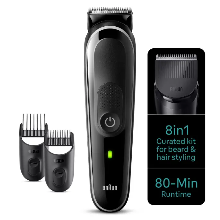 BRAUN trimmeru komplekts "Viss vienā", 8in1 MGK 3440