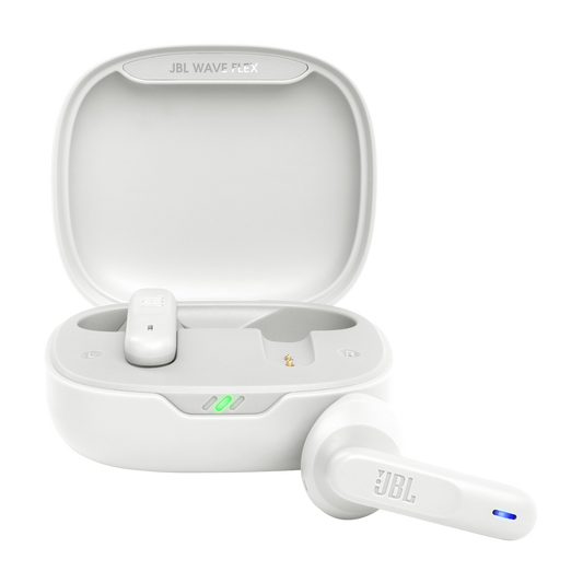 JBL Wave bezvadu austiņas, Flex, altas JBLWFLEXWHT