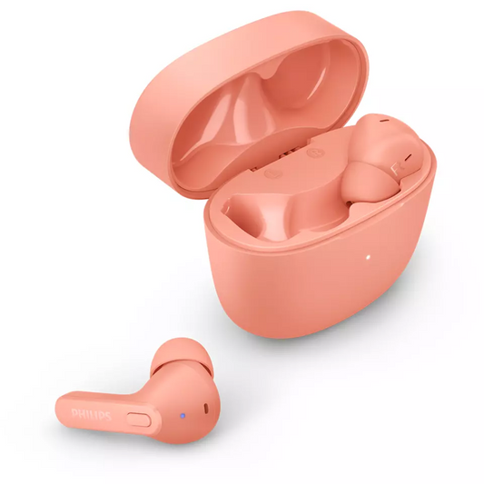 PHILIPS in-ear true bezvadu austiņas ar portatīvo uzlādes ietvaru, rozā TAT2206PK/00