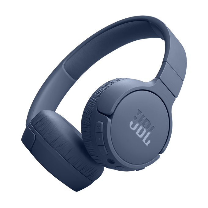 JBL on-ear bezvadu austiņas ar trokšņu  slāpēšanu, zilas JBLT670NCBLU