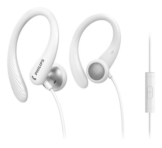 PHILIPS  In-Ear sporta austiņas ar cilpiņu un mikrofonu, baltas TAA1105WT/00