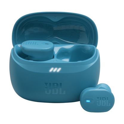 JBL Tune Buds 2 bezvadu austiņas ar aktīvo trokšņu slāpēšanu, zilas JBLTBUDS2TQE