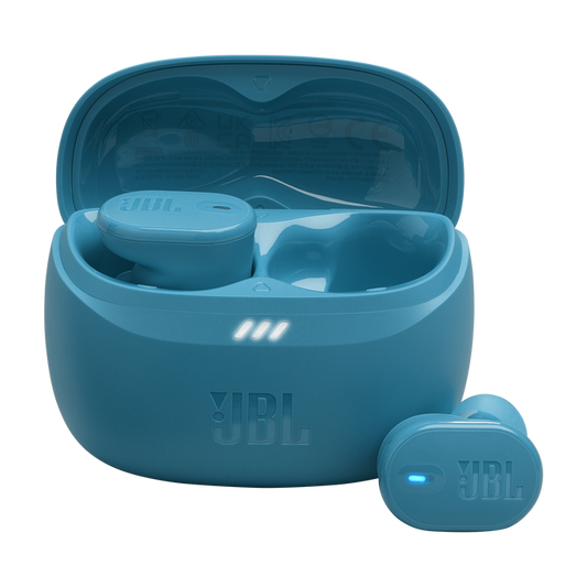 JBL Tune Buds 2 bezvadu austiņas ar aktīvo trokšņu slāpēšanu, zilas JBLTBUDS2TQE