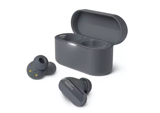 PHILIPS in-ear true bezvadu austiņas ar portatīvo uzlādes ietvaru, melnas TAT3508BK/00