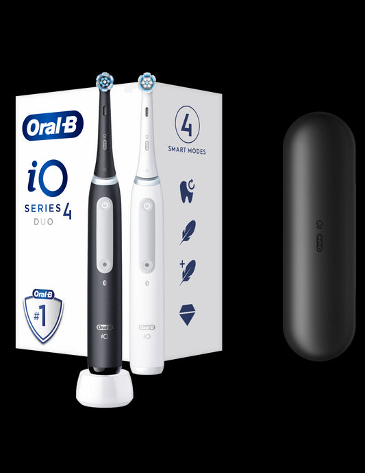 BRAUN Series iO4 el.zobu birstes,Matt Black+Quite White iOG4d.2J6.2K
