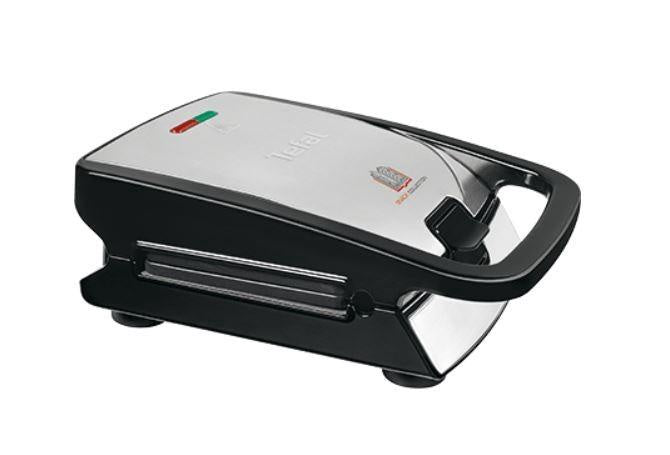 TEFAL tosteris Snack Collection, 700W, 2 maināmas plātnes, melna/sudraba SW852D12
