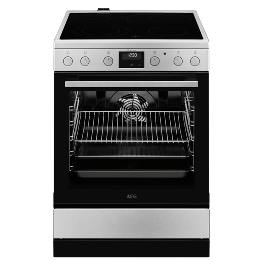 AEG stikla keramikas plīts, nerūsoša tērauda, 59.6cm CCB6446ABM