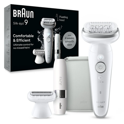 BRAUN Silk epilators+ miniskuveklis sejai SES9-341