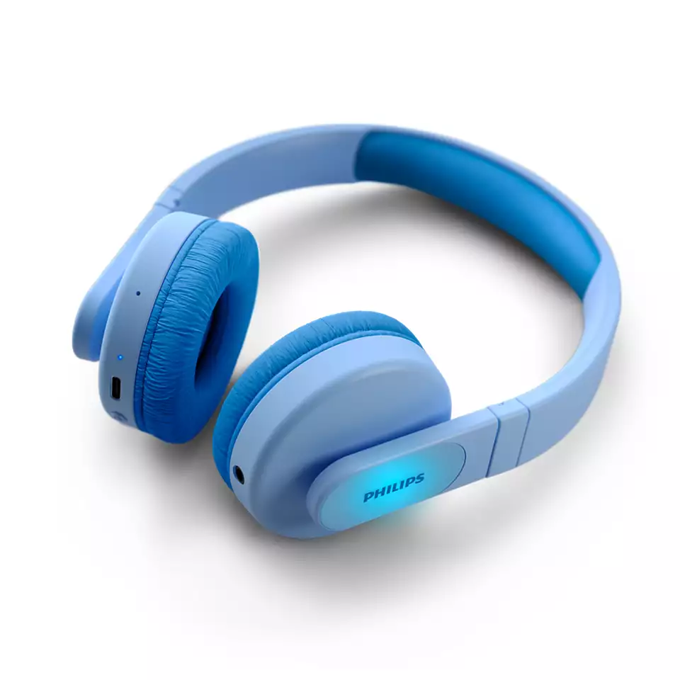 PHILIPS on-ear austiņas ar Bluetooth bērniem, zilas TAK4206BL/00