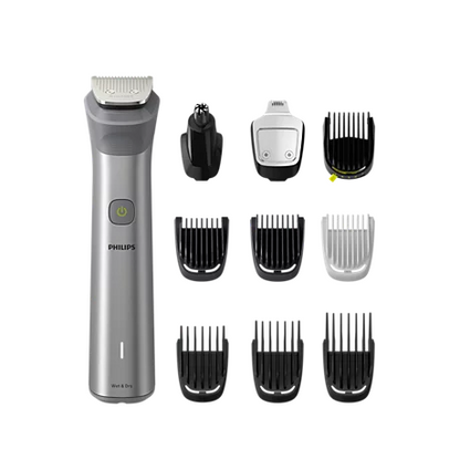 PHILIPS Multigroom series 5000 9-in-1 trimmeris sejai, matiem un ķermenim, melns un tērauda MG5920/15