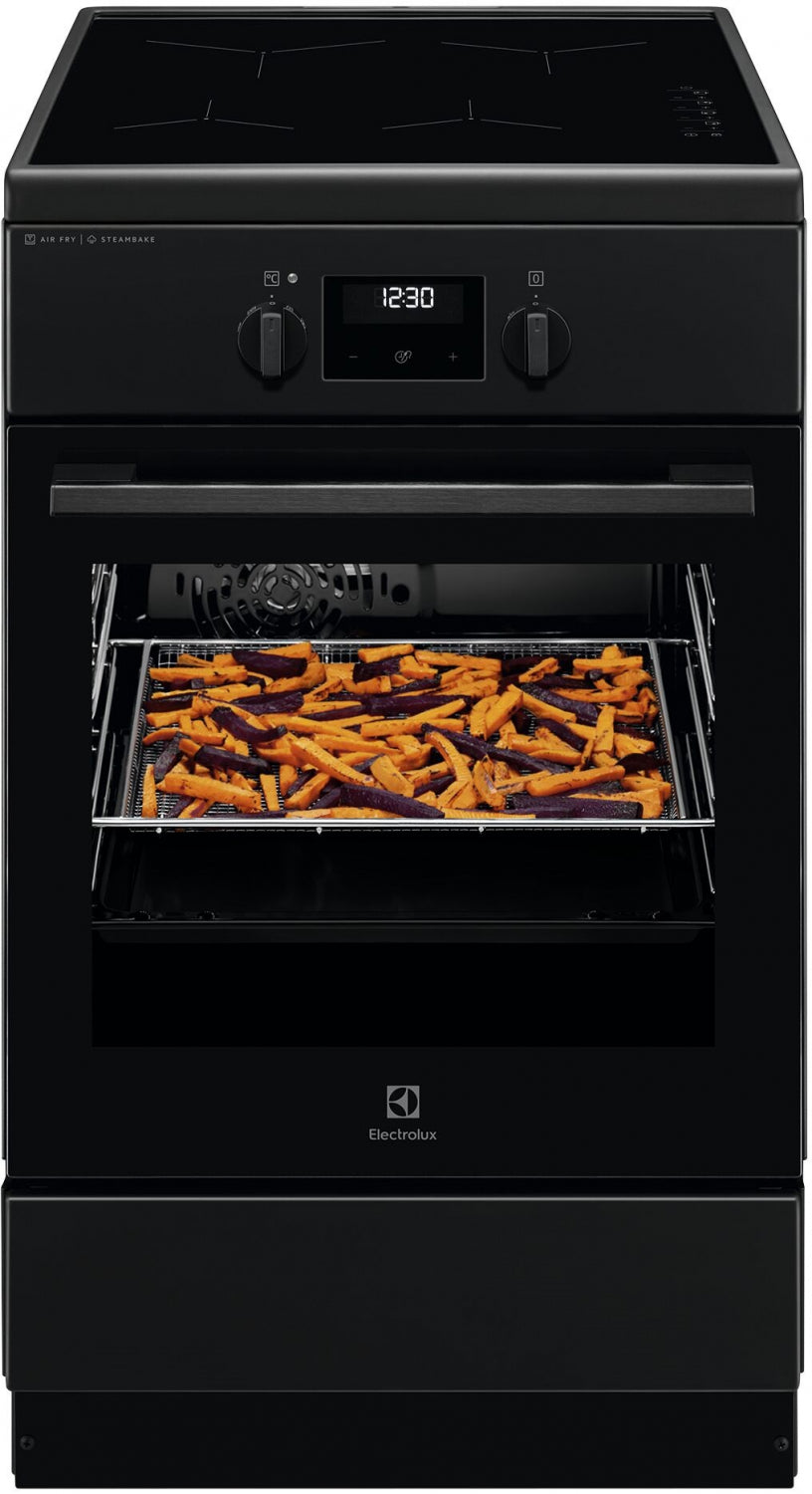 Electrolux elektriskā plīts ar elektrisko cepeškrāsni un indukcijas virsmu, 50cm LKI564266K