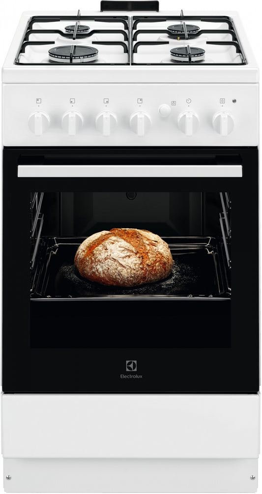 Electrolux gāzes plīts, 50cm, balta LKG500013W