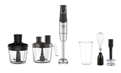 TEFAL rokas blenderis Infinity Force Pro 5in1,  melns/nerūsējošais tērauda HB95LD38